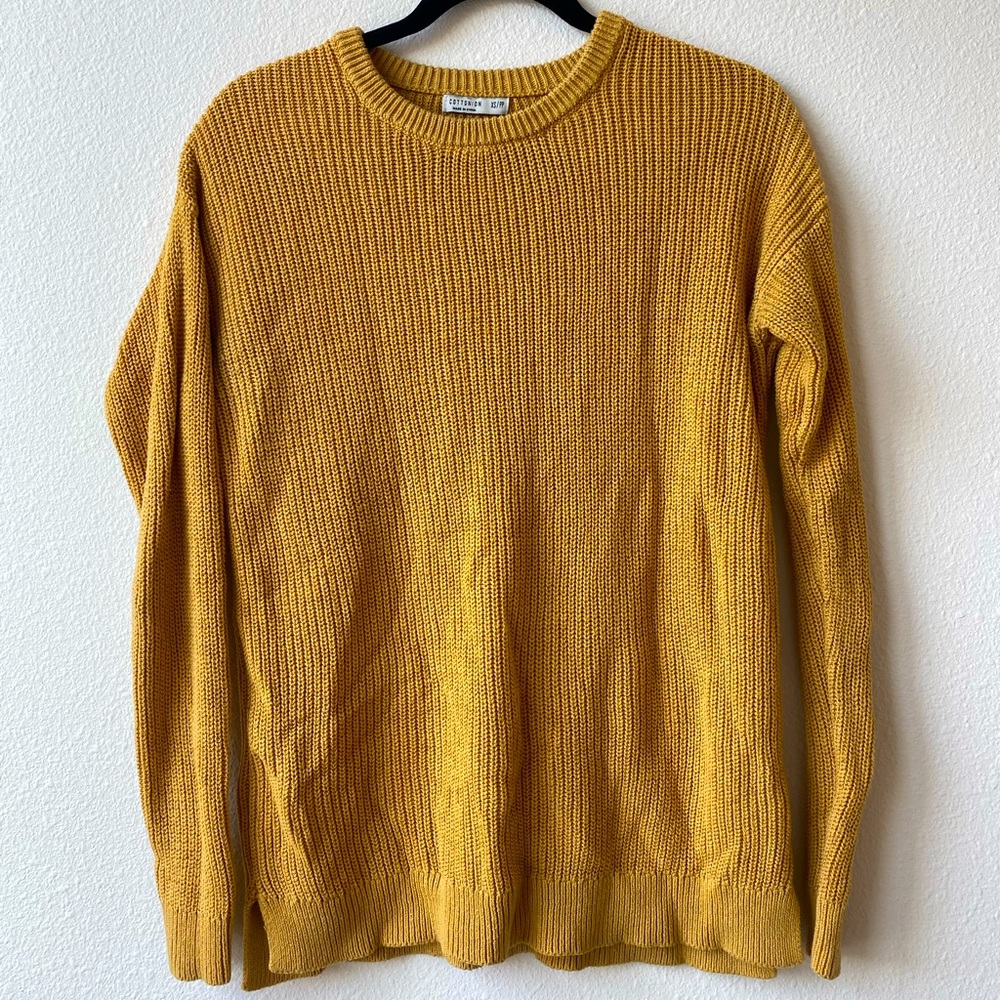 Cotton on sweater (color: mustard yellow)